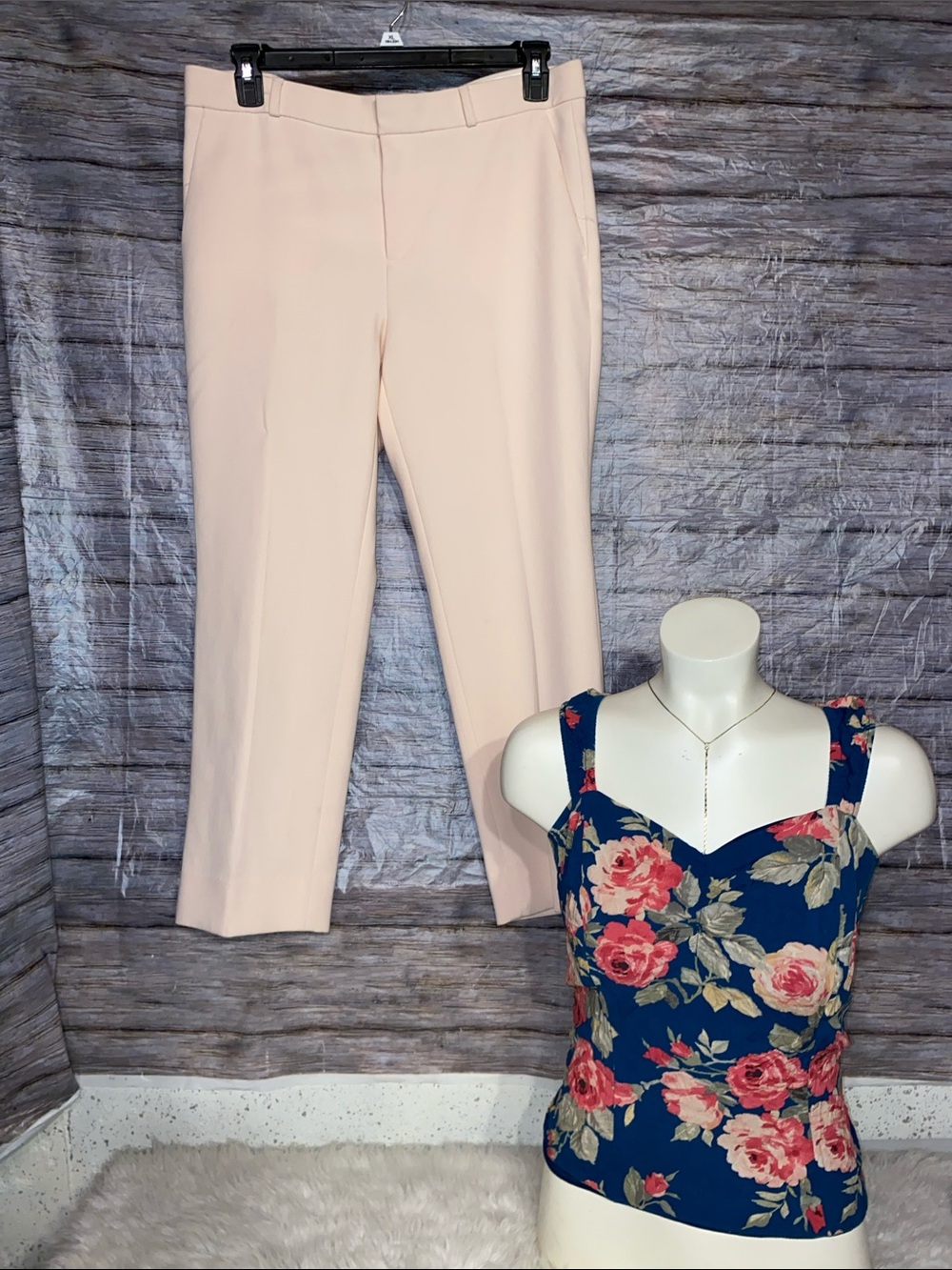 Torrid Floral Print Cropped Dressy Tank Top